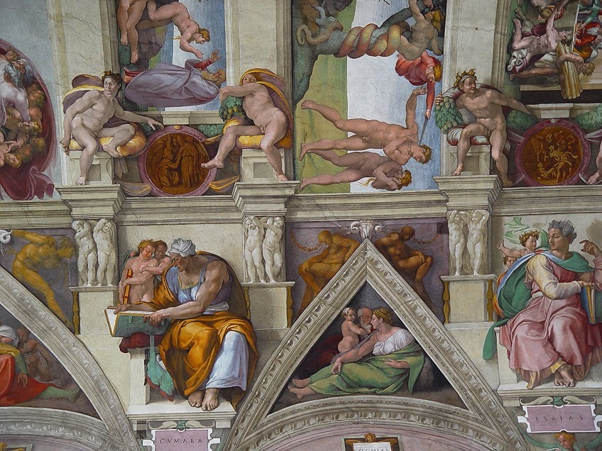Detail of the Sistine Chapel Painting