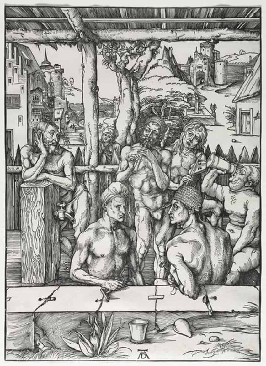 Albrecht Dürer Bath House Etching