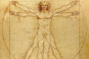 L'homme de vitruve par Da Vinci